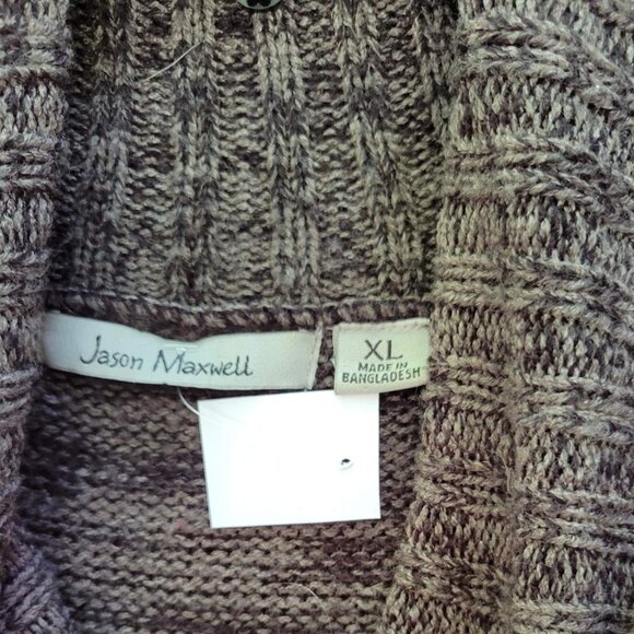 Jason Maxwell Gray & Black Sweater - Size XL - Picture 4 of 5